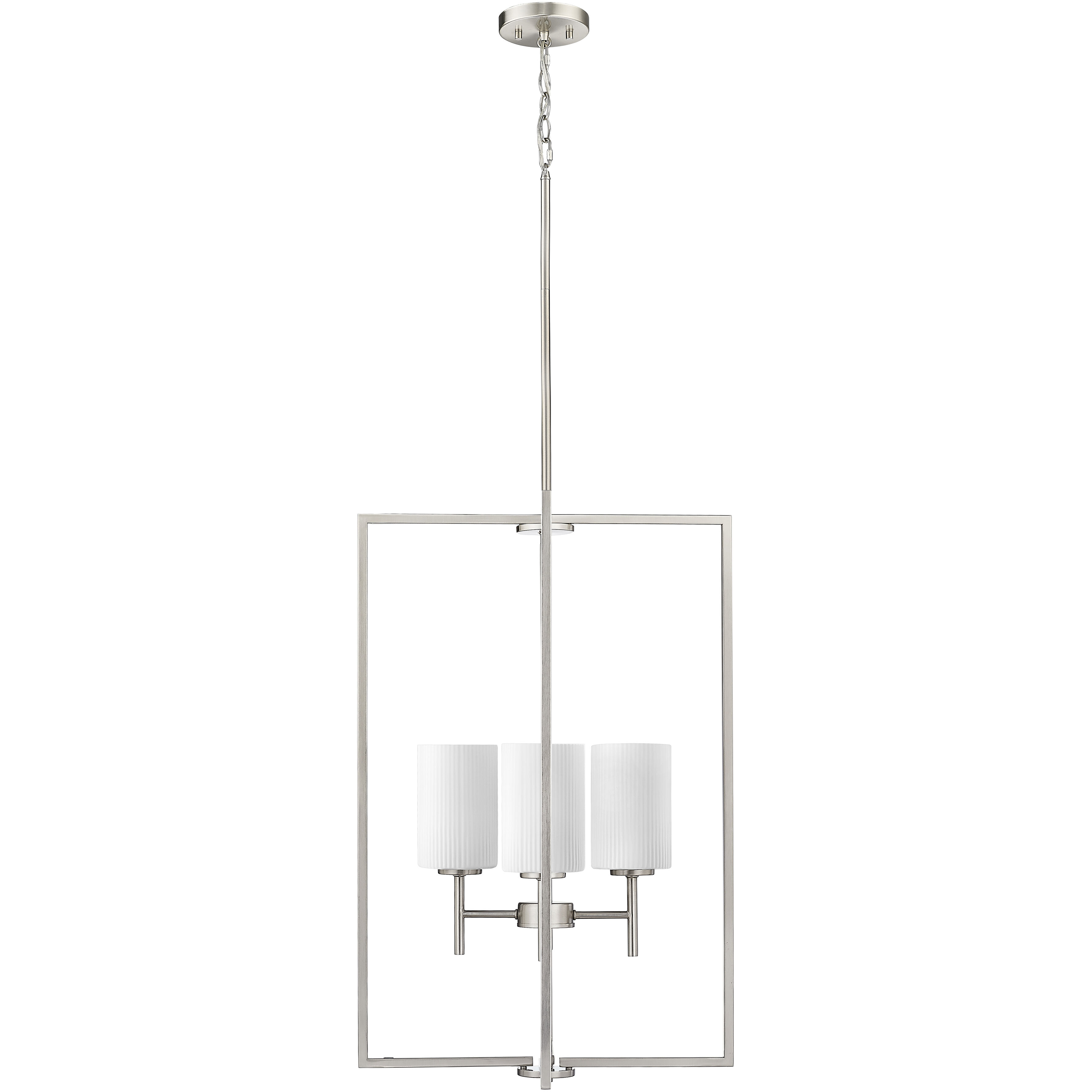 Luxx 4 Light 18 inch Brushed Nickel Indoor Pendant Ceiling Light